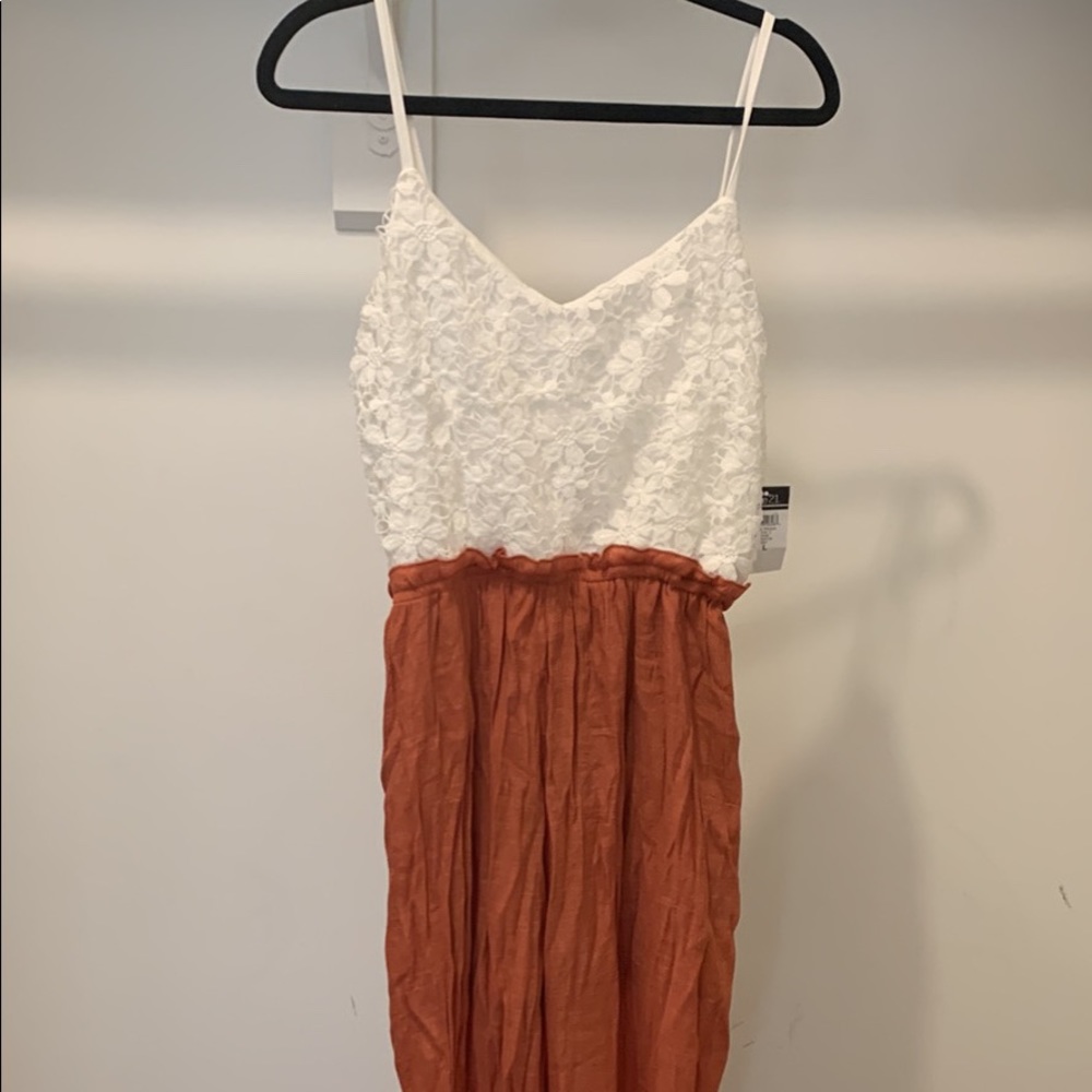 Eyelet top jumpsuit